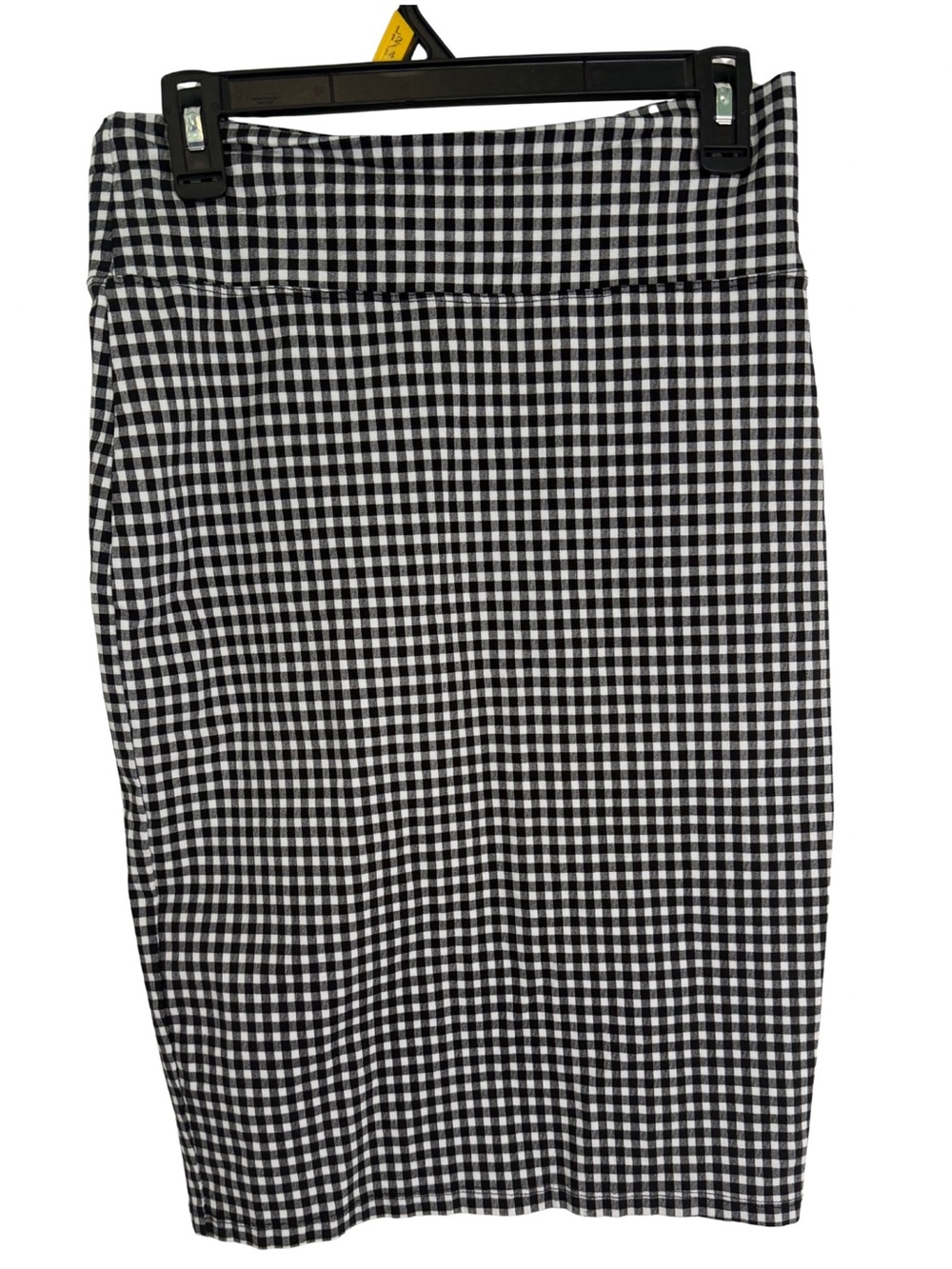 Hybrid & Company Black and White Gingham Pencil Skirt